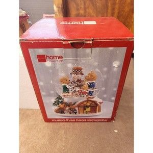 JCpenny Home Collection Musical Three Bears Snowglobe with original box.